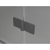 Mexen Lunar Duschpendeltür links 105 cm, transparent, Gun Metal - 834-105-000-95-00-L