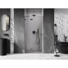 Mexen Lunar Duschdrehtür links 110 cm, transparent, gun metal - 834-110-000-95-00-L