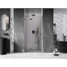 Mexen Lunar Duschdrehtür links 110 cm, transparent, gun metal - 834-110-000-95-00-L