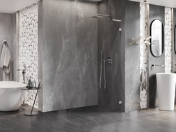 Mexen Lunar L Duschwand Walk-in rechts 60 x 200 cm, transparent 8 mm, Chrom - 830L-060-000-01-00-P