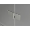 Mexen Lunar Duschpendeltür Links 105 cm, transparent, gebürstetes Nickel - 834-105-000-97-00-L