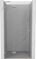 Mexen Lunar Duschdrehtür links 110 cm, transparent, gebürsteter Nickel - 834-110-000-97-00-L