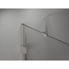 Mexen Lunar Duschdrehtür links 110 cm, transparent, gebürsteter Nickel - 834-110-000-97-00-L