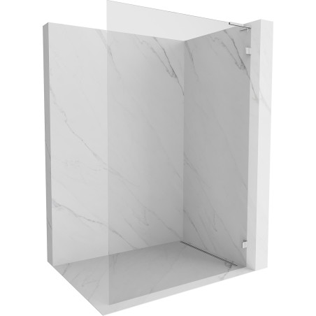 Mexen Lunar L Duschwand Walk-in rechts 100 x 200 cm, transparent 8 mm, Chrom - 830L-100-000-01-00-P