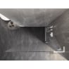 Mexen Lunar L Duschwand Walk-in rechts 100 x 200 cm, transparent 8 mm, weiß - 830L-100-000-20-00-P