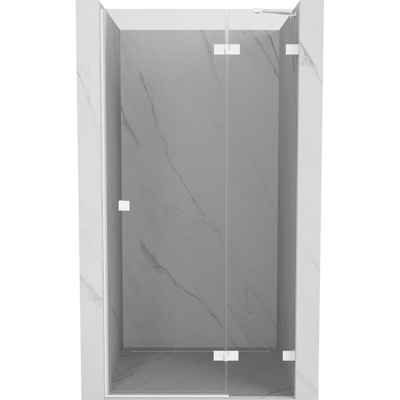 Mexen Lunar Duschdrehtür rechts 100 cm, transparent, weiß - 834-100-000-20-00-P