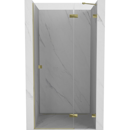 Mexen Lunar Duschdrehtür rechts 70 cm, transparent, gold - 834-070-000-50-00-P