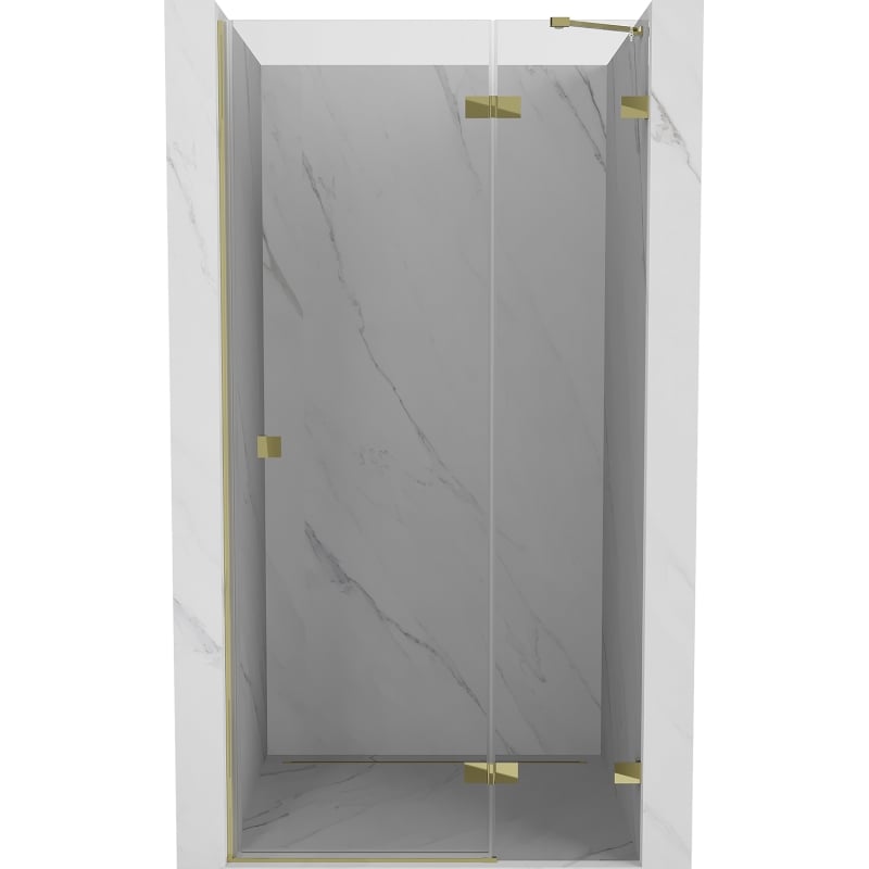 Mexen Lunar Duschdrehtür rechts 85 cm, transparent, gold - 834-085-000-50-00-P