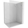 Mexen Lunar L Duschwand Walk-in rechts 80 x 200 cm, transparent 8 mm, gold - 830L-080-000-50-00-P