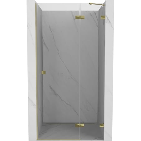 Mexen Lunar Duschdrehtür rechts 110 cm, transparent, gold - 834-110-000-50-00-P