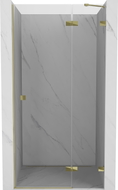 Mexen Lunar Duschdrehür rechts 120 cm, transparent, gold - 834-120-000-50-00-P