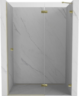 Mexen Lunar Duschdrehtür rechts 135 cm, transparent, gold - 834-135-000-50-00-P