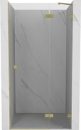 Mexen Lunar Duschdrehtür rechts 85 cm, transparent, gebürstetes Gold - 834-085-000-55-00-P