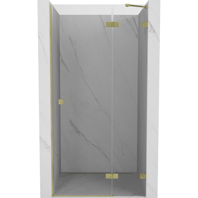 Mexen Lunar Duschdrehtür rechts 105 cm, transparent, gebürstetes Gold - 834-105-000-55-00-P
