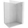 Mexen Lunar L Duschwand Walk-in rechts 80 x 200 cm, transparent 8 mm, gebürstetes Gold - 830L-080-000-55-00-P