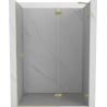 Mexen Lunar Duschdrehtür rechts 135 cm, transparent, gebürstetes Gold - 834-135-000-55-00-P