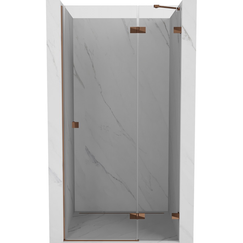 Mexen Lunar Duschdrehtür rechts 120 cm, transparent, Roségold - 834-120-000-60-00-P