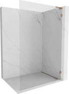 Mexen Lunar L Duschwand Walk-in rechts 80 x 200 cm, transparent 8 mm, Roségold - 830L-080-000-60-00-P