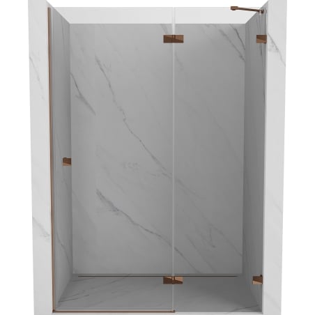 Mexen Lunar Duschschwingtüren rechts 140 cm, transparent, Roségold - 834-140-000-60-00-P