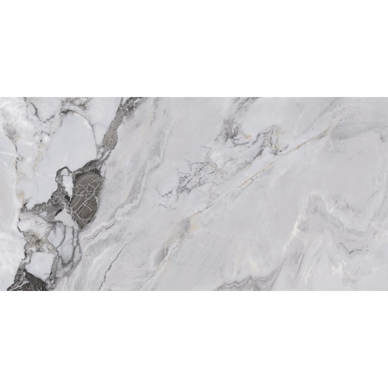 Mexen Limos Grey glasiertes Feinsteinzeug rekt. G1, Boden- und Wandfliese 120 x 60 cm, glänzend - TL127-120-060-01