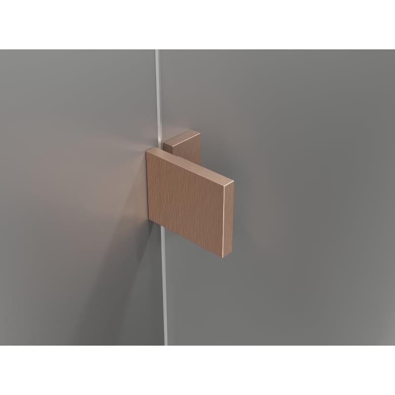 Mexen Lunar Duschpendeltür rechts 80 cm, transparent, gebürstetes Kupfer - 834-080-000-65-00-P