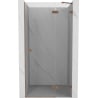 Mexen Lunar Duschdrehtür rechts 110 cm, transparent, gebürstetes Kupfer - 834-110-000-65-00-P
