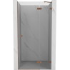 Mexen Lunar Duschdrehtür rechts 115 cm, transparent, gebürstetes Kupfer - 834-115-000-65-00-P
