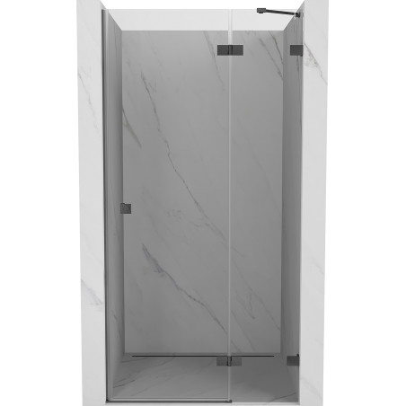 Mexen Lunar Duschdrehtür rechts 90 cm, transparent, gebürstet gun gray - 834-090-000-66-00-P