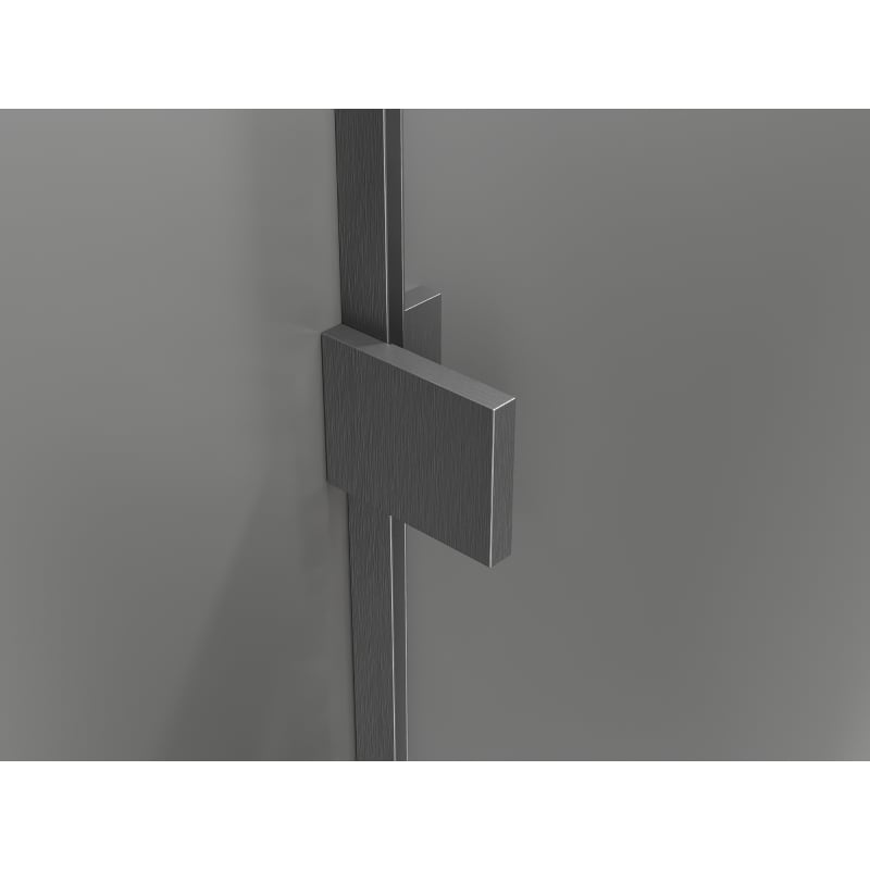 Mexen Lunar Duschdrehtür rechts 100 cm, transparent, gebürstetes Waffengrau - 834-100-000-66-00-P