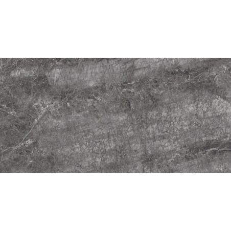 Mexen Quetta Nero glasiertes Feinsteinzeug rekt. G1, Boden-Wand-Fliese 120 x 60 cm, glänzend - TL136-120-060-03
