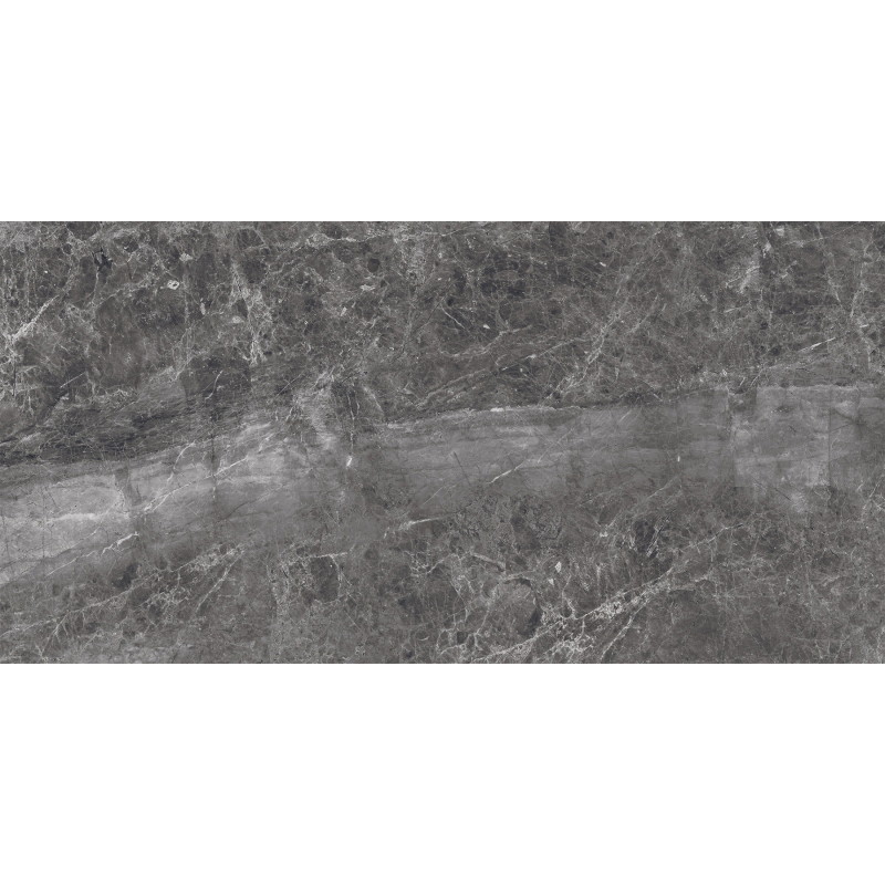 Mexen Quetta Nero glasiertes Feinsteinzeug rekt. G1, Boden-Wand-Fliese 120 x 60 cm, glänzend - TL136-120-060-03