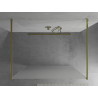 Mexen Kioto Freistehende Duschwand 120 x 200 cm, Frost 8 mm, Gold - 800-120-002-50-30