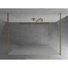 Mexen Kioto freistehende Duschwand 100 x 200 cm, matt 8 mm, gold - 800-100-002-50-30