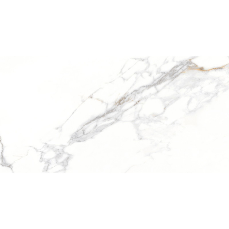 Mexen Agata Glasiertes weißes Feinsteinzeug, rektifiziert G1, Boden- und Wandfliese 120 x 60 cm, glänzend - TL144-120-060-00