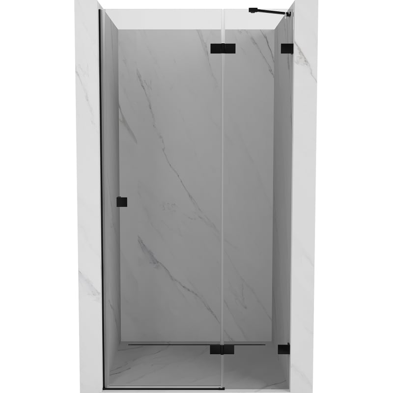 Mexen Lunar Duschdrehtür rechts 110 cm, transparent, schwarz - 834-110-000-70-00-P
