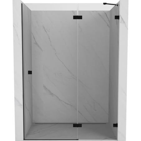 Mexen Lunar Duschdrehtür rechts 130 cm, transparent, schwarz - 834-130-000-70-00-P
