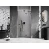 Mexen Lunar Duschschwingtür rechts 80 cm, transparent, Gun Metal - 834-080-000-95-00-P