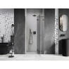 Mexen Lunar Duschdreh-Tür rechts 90 cm, transparent, Gun Metal - 834-090-000-95-00-P