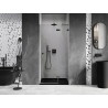 Mexen Lunar Duschdrehtür rechts 100 cm, transparent, Gun Metal - 834-100-000-95-00-P