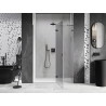 Mexen Lunar Duschdrehtür Rechtsanschlag 135 cm, transparent, Gun Metal - 834-135-000-95-00-P