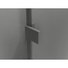 Mexen Lunar Duschdrehtür rechts 140 cm, transparent, Gun Metal - 834-140-000-95-00-P