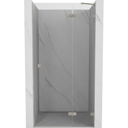 Mexen Lunar Duschdrehtür rechts 70 cm, transparent, gebürsteter Nickel - 834-070-000-97-00-P