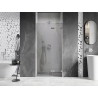 Mexen Lunar Duschdrehtür rechts 70 cm, transparent, gebürsteter Nickel - 834-070-000-97-00-P