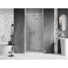 Mexen Lunar Duschdrehtür rechts 90 cm, transparent, gebürsteter Nickel - 834-090-000-97-00-P