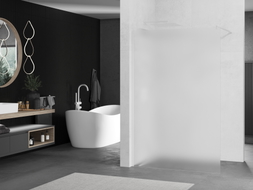 Mexen Kioto Duschwand Walk-in 70 x 200 cm, satiniert 8 mm, weiß - 800-070-101-20-30