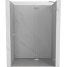 Mexen Lunar Duschdrehtür rechts 130 cm, transparent, gebürsteter Nickel - 834-130-000-97-00-P