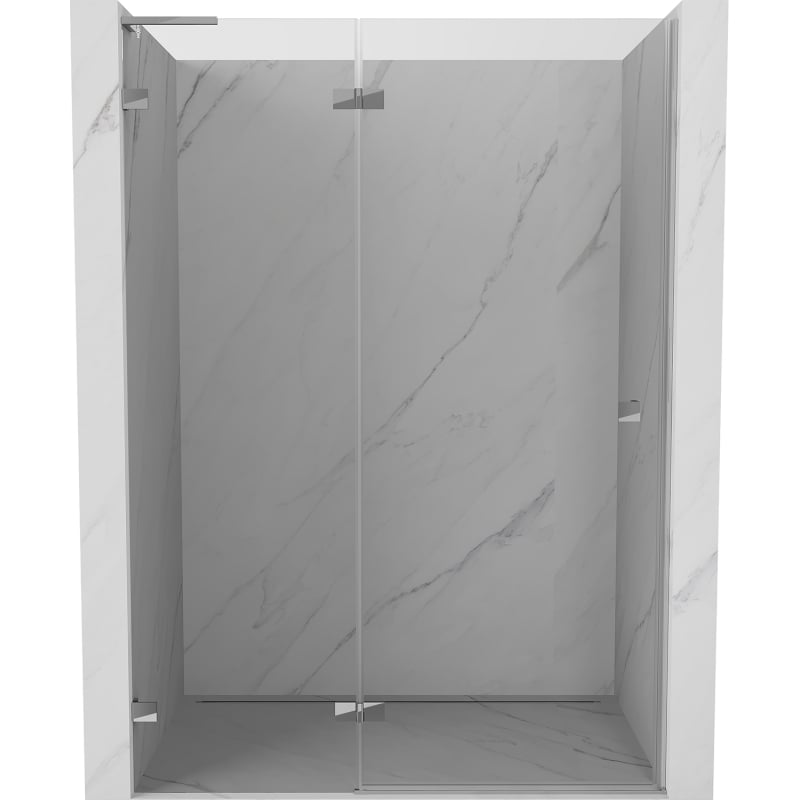 Mexen Lunar L Duschdrehtür links 130 cm, transparent, Chrom - 834L-130-000-01-00-L
