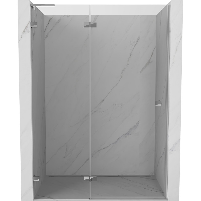 Mexen Lunar L Duschabtrennung, Schwenktür links 135 cm, transparent, Chrom - 834L-135-000-01-00-L
