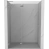 Mexen Lunar L Duschwand Drehbar Links 140 cm, Transparent, Chrom - 834L-140-000-01-00-L