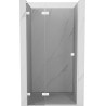 Mexen Lunar L Duschabtrennung schwenkbar links 70 cm, transparent, weiß - 834L-070-000-20-00-L